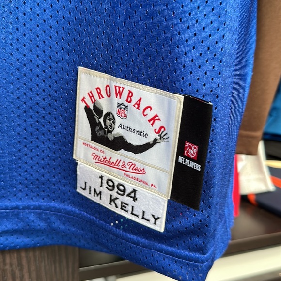 Jim Kelly Buffalo Bills Mitchell & Ness 1994 Authentic NFL Throwback Jersey - Picture 6 of 12